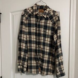 RedHead Navy and Beige Checkered Shirt Jacket